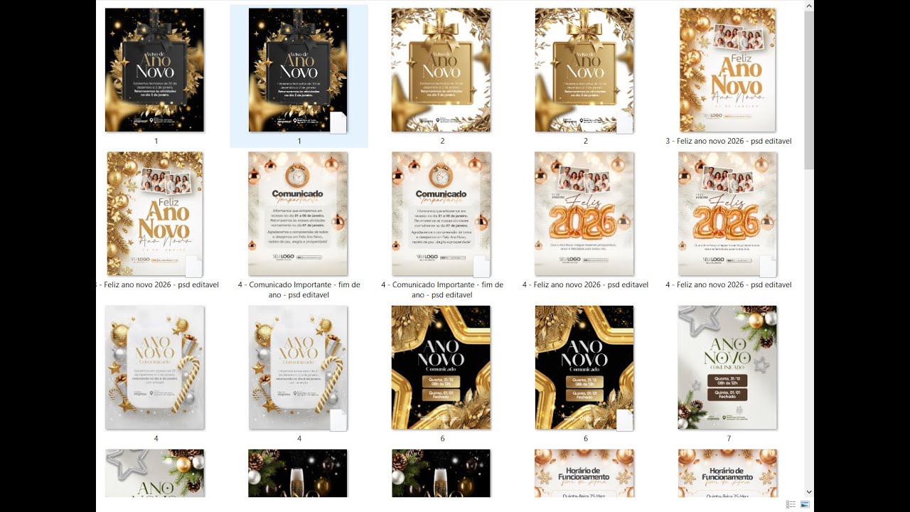pack de flyer reveillon 🥂 (baixe agora) novo pack de flyer reveillon psd