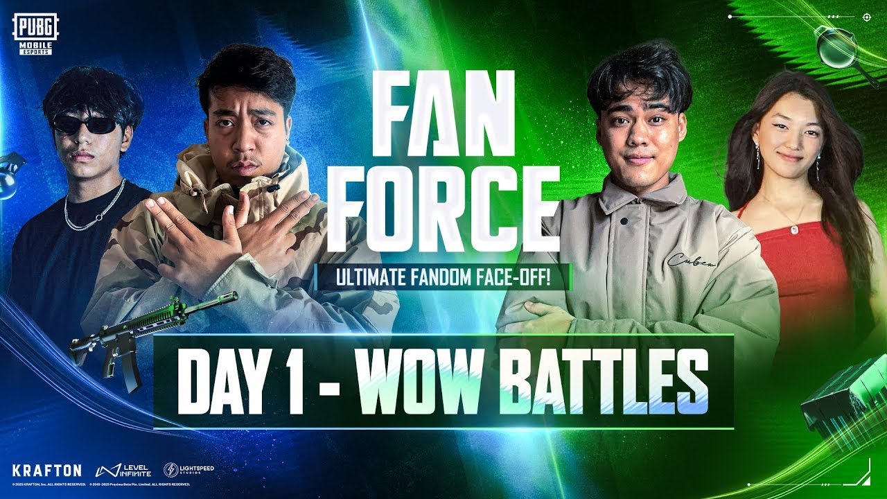 [NP] 2025 PUBG MOBILE FAN FORCE SHOWDOWN | DAY 1 | WOW MATCHES | The Face Off!