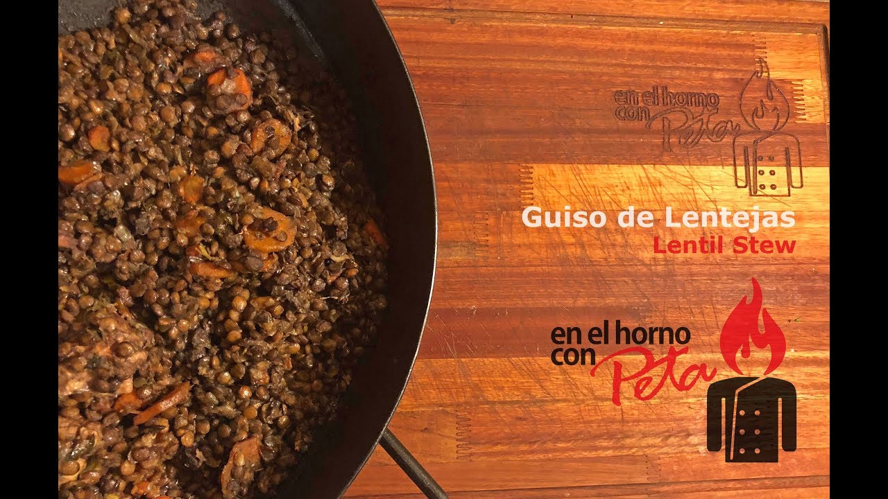 Guiso de Lentejas en el disco arado