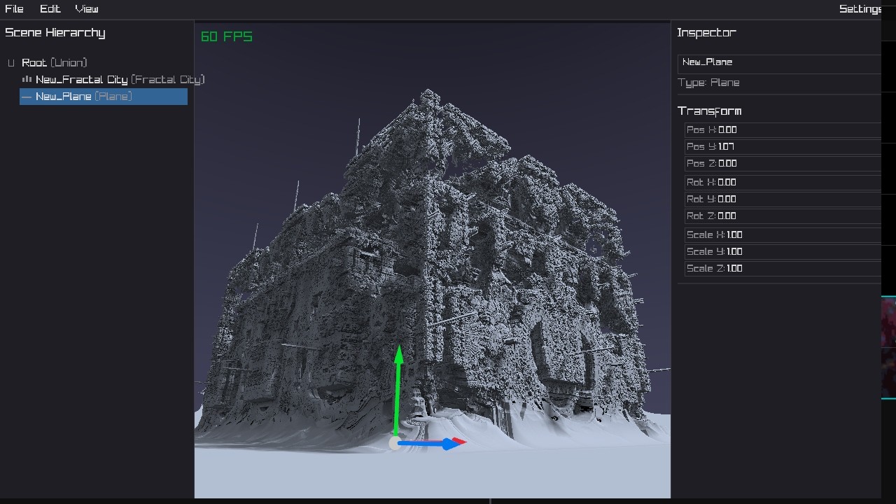 SDF editor for a very specific use