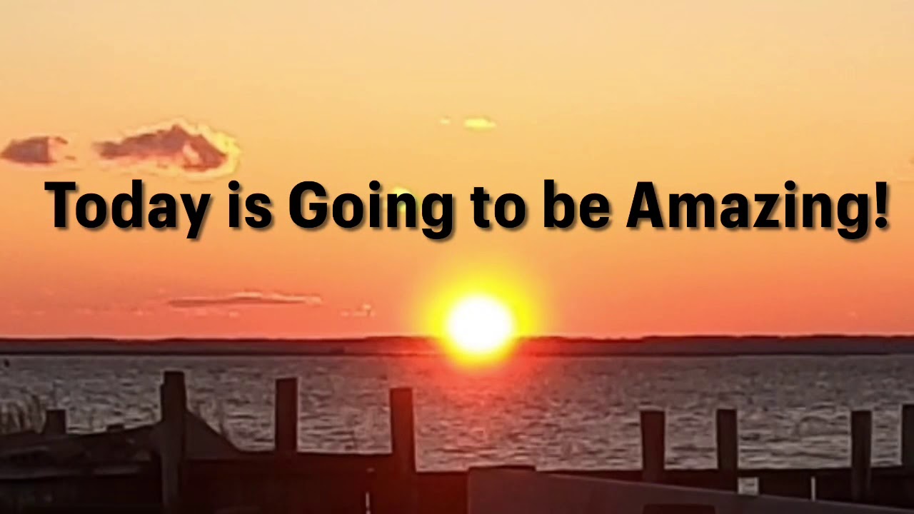 Uplifting Words Chincoteague Island Sunset. Positivity Meditation Relaxation