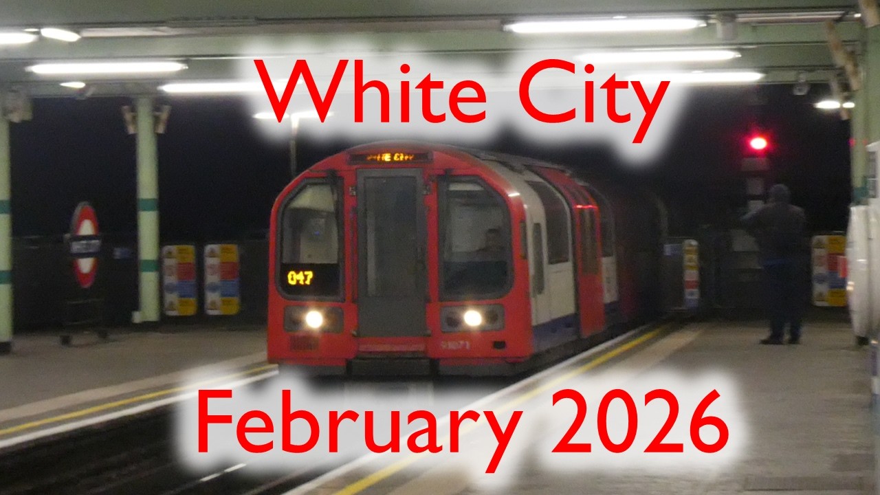 Trains at White City February 2026