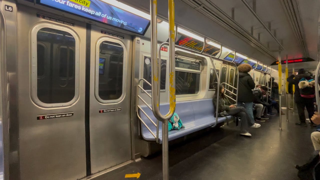 Эксклюзив MTA: Поезд R160A (M) № 8556, последний рейс в Манхэттен через тоннель на 53-й улице (12...