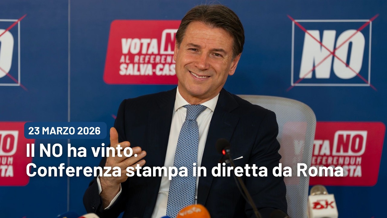 Il NO ha vinto. Conferenza stampa in diretta da Roma | 23/03/2026