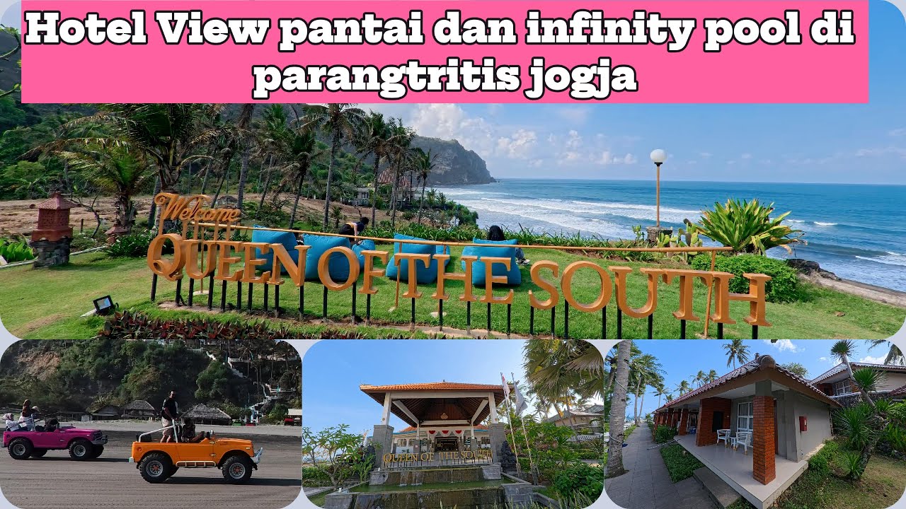 Hotel HITS di JOGJA !! QUEEN Of the South. Hotel View pantai parangtritis, Pool INFINITY dan Sunset