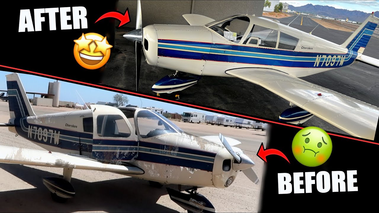 Заставим наш Piper Cherokee 180 за 10 000 долларов снова выглядеть НОВЫМ (ЗА ОЧЕНЬ ДЁШЕВУЮ ЦЕНУ)