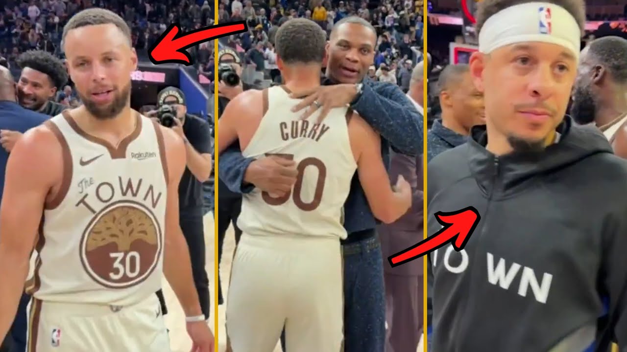 Steph Curry, Seth Curry & Golden State Warriors Celebration After CRAZY WIN vs. Sacramento Kings!
