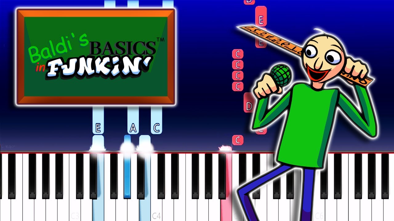 Baldi's Basics in Funkin' - !Lesson - Friday Night Funkin (Piano Tutorial)