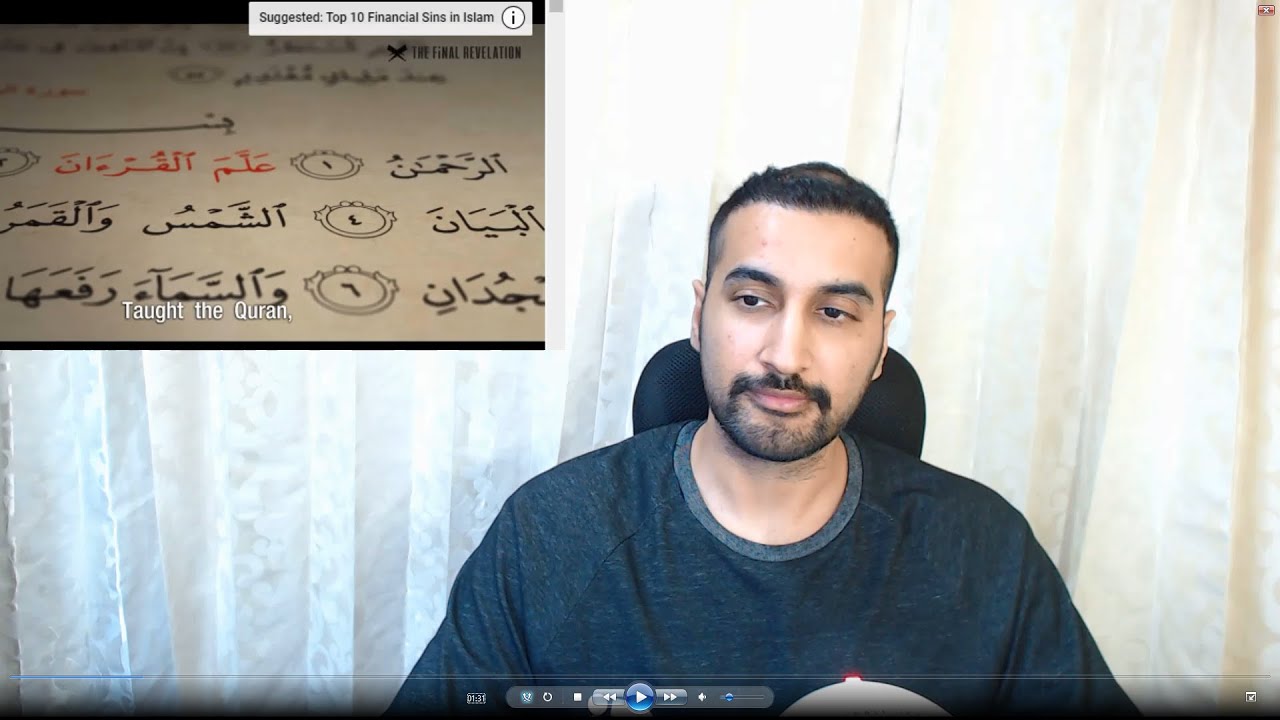 Gautam Reacts to Surah RAHMAN (The Beneficent) Mishary Alafasy