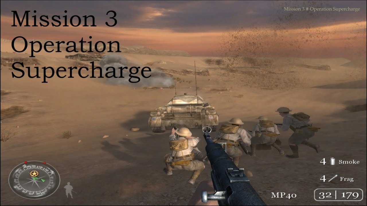 Call of Duty 2 Gameplay Walkthrough | British Campaign - Mission 3 Operation Supercharge