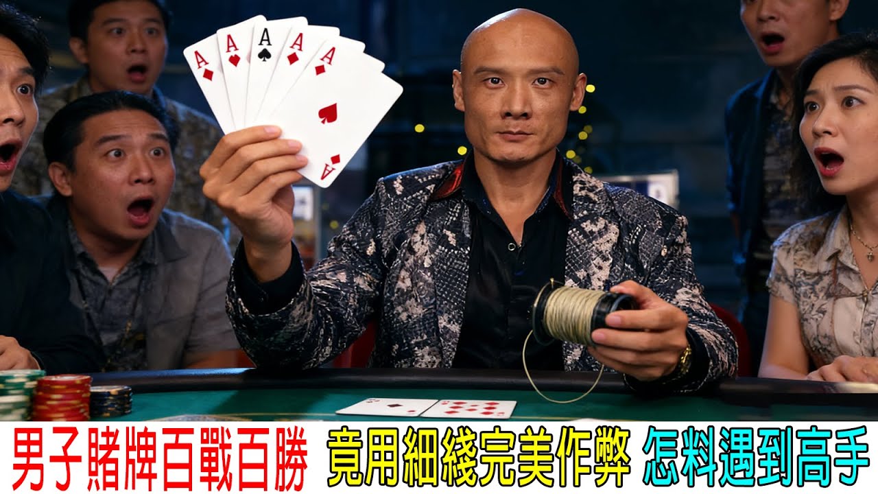 男子賭牌百戰百勝，竟用細綫完美作弊，怎料遇到高手，針尖對麥芒！硬碰硬