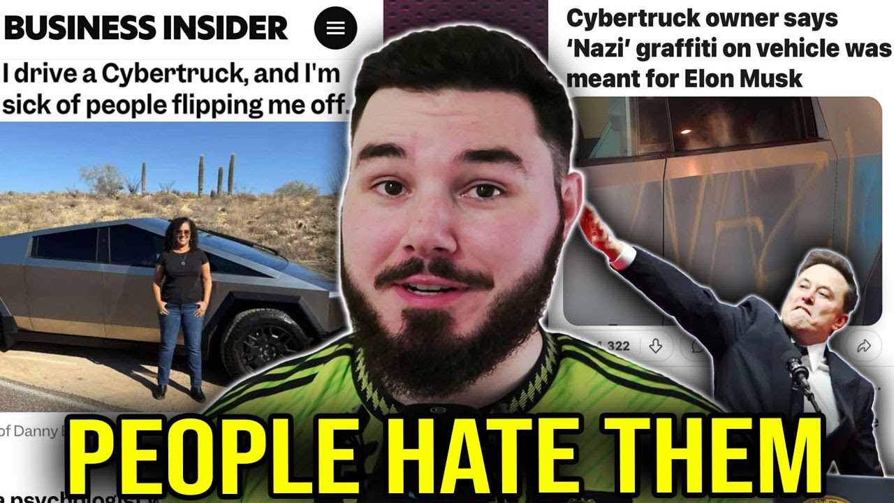 Владельцы Cybertruck ЗЛЫЕ ЛЮДИ НЕНАВИДЯТ ИХ после того, как Илон Маск стал ПОЛНЫМ ФАШИСТОМ