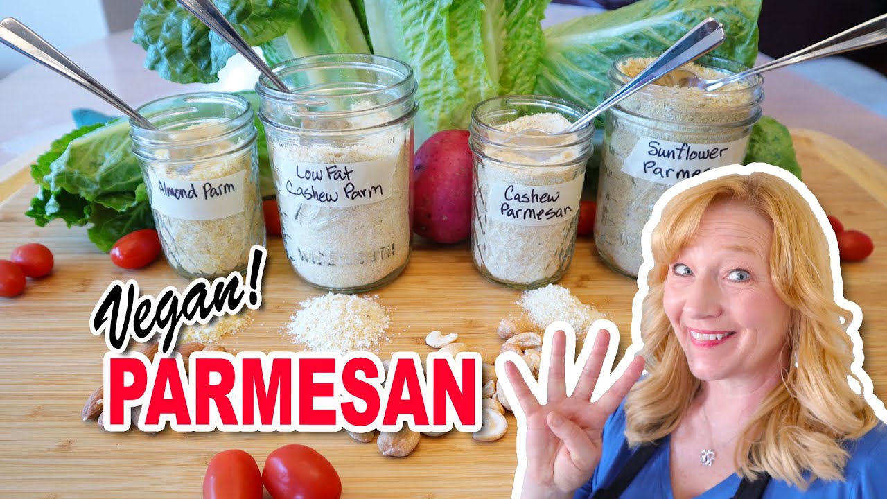 Delicious Vegan Parmesan Cheese | 4 Easy Recipes including Low Fat and Nut-Free