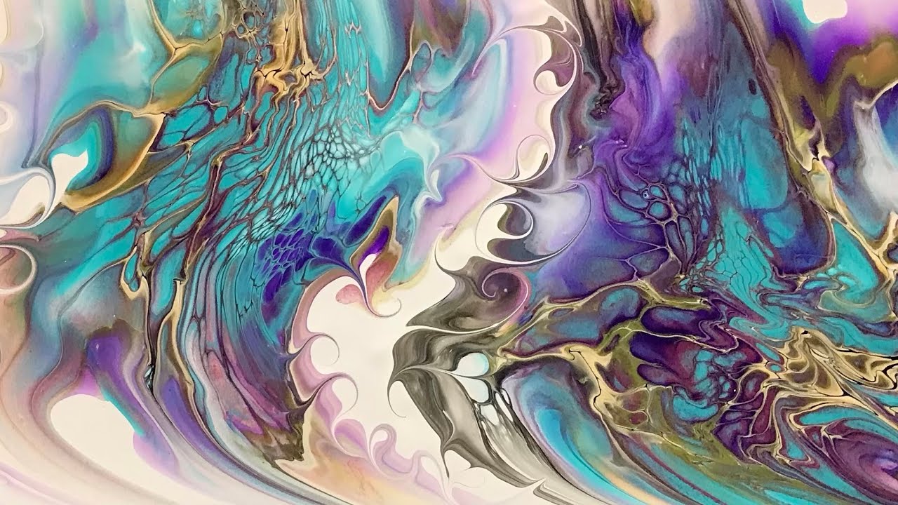(676) Deconstructed Blooms and Modified ~ Acrylic Pouring ~ Fluid Art