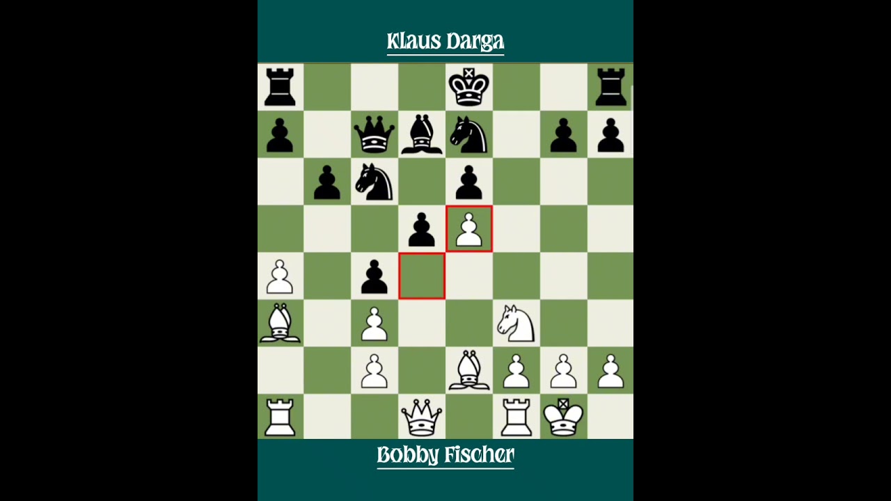 Bobby Fischer vs Klaus Darga ◉ FRG-USA Berlin 1960 | Fischer Brilliance