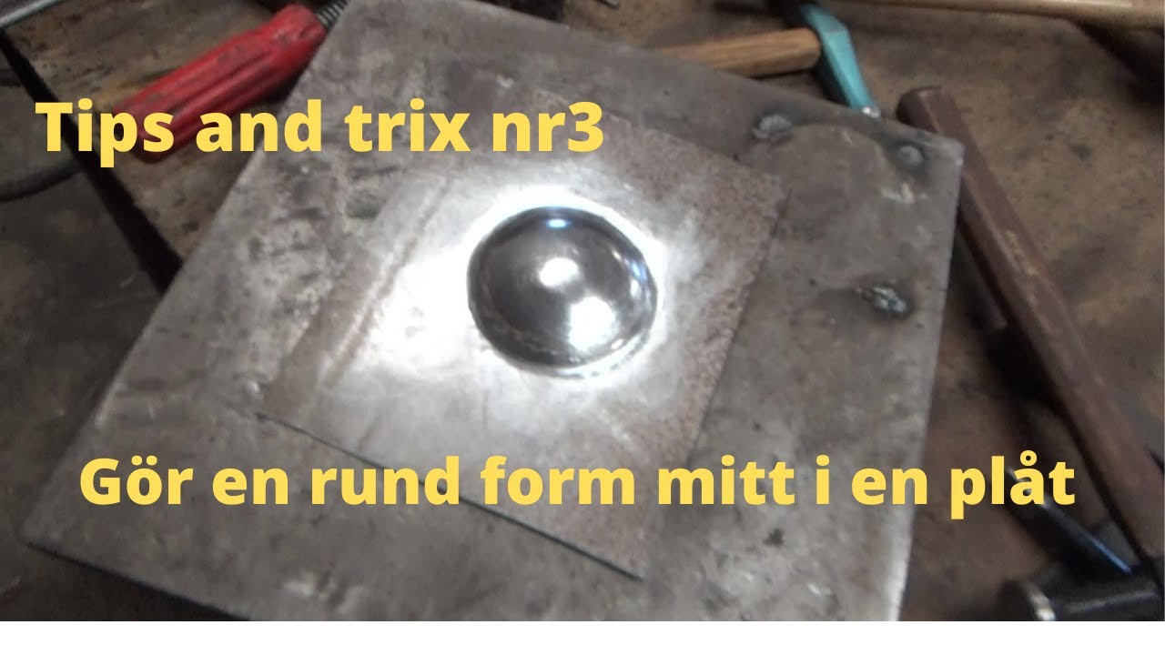 Tips and trix nr3 Göra en rund form mitt i en plåt