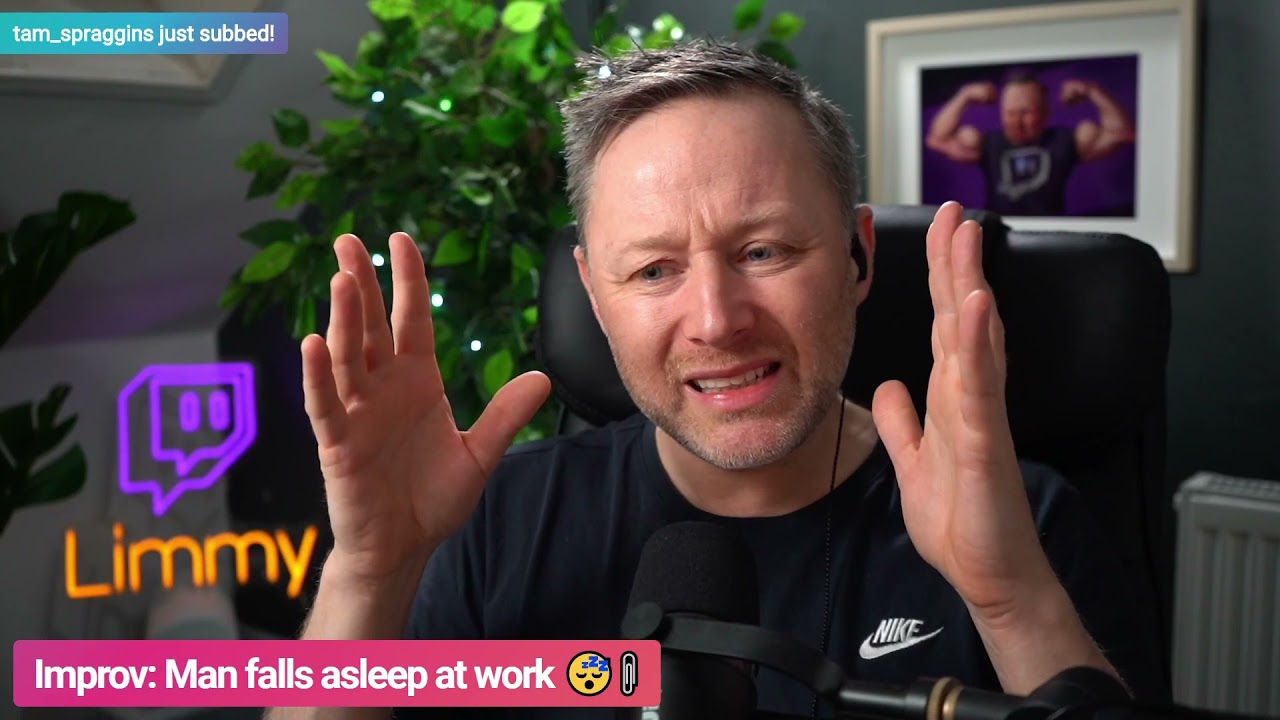 Limmy Improv: Man Falls Asleep At Work [2022-01-04]