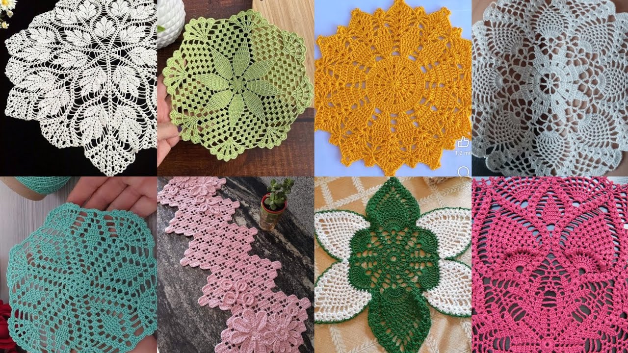 Most beautiful & attractive crochet stitches & laces new design 2025 
