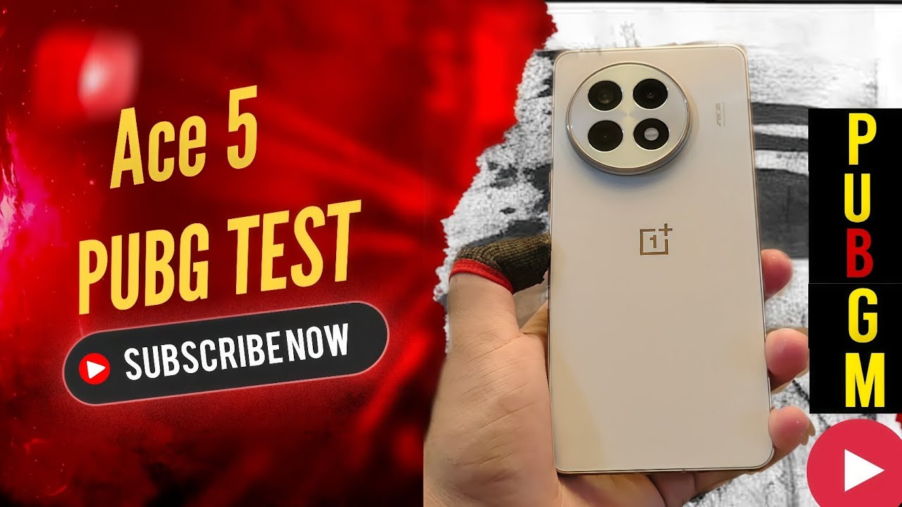 OnePlus Ace 5 Pubg Test 🔥 With Live Fps Meter | Heating,Lag& Ultimate Performance Test 🥵