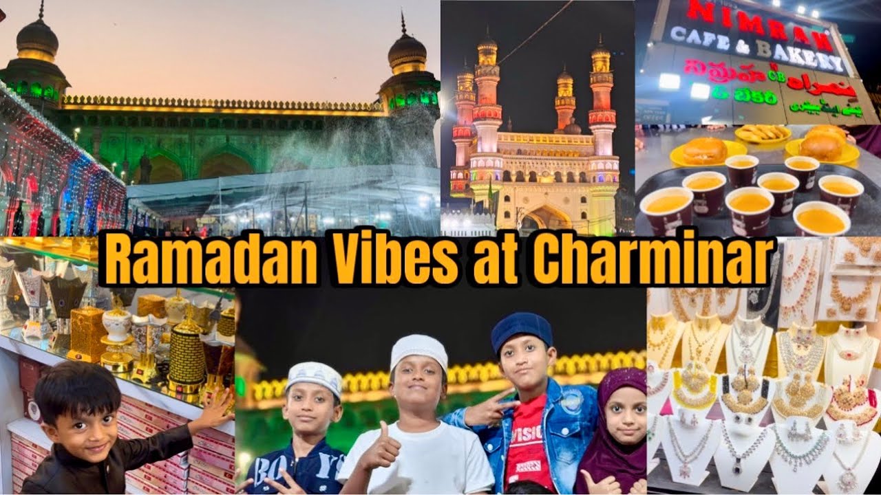 Iftar at Makkah Masjid 🕌✨ | Charminar Nights 🌙 | Ayaan Fun Zone Vlogs | #hyderabad #ramadan