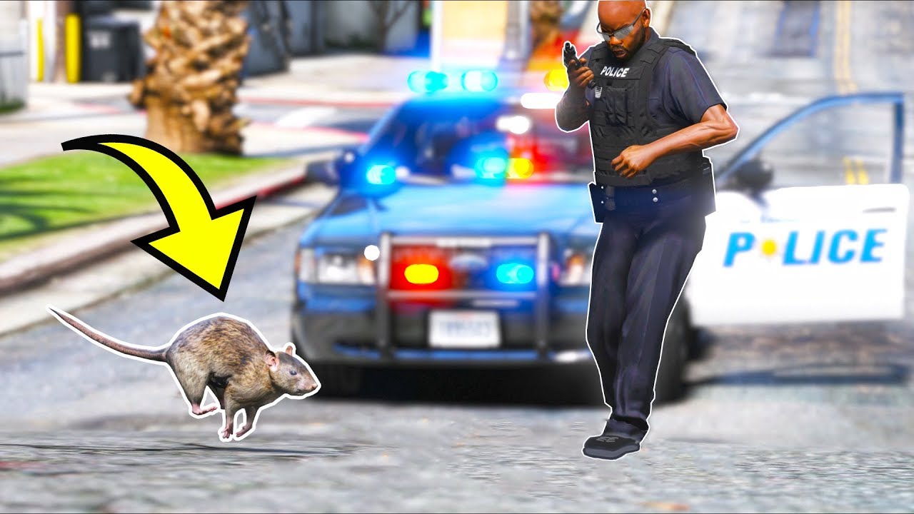 I played as a RAT... Cops HATED me!! (GTA 5 Mods - Evade Gameplay)
