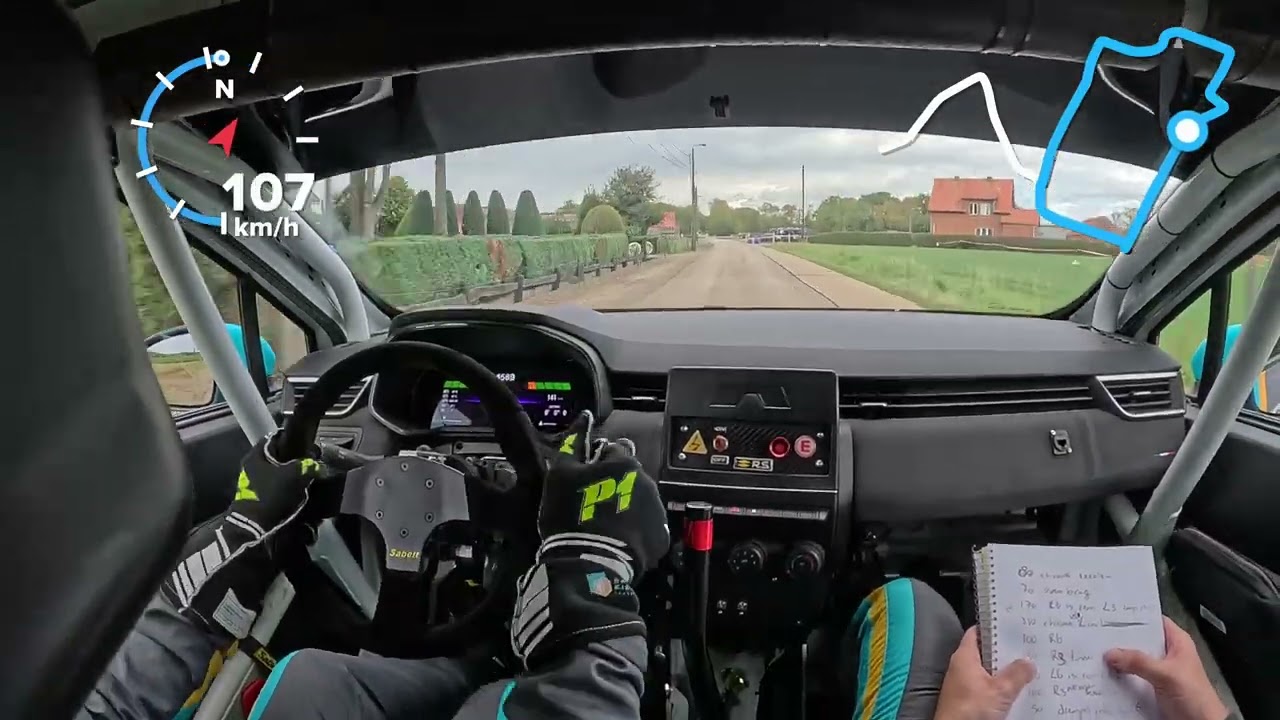 Rally Kasterlee 2025 KP5 Reties Heike 3 - Renault Clio Rally5 Onboard