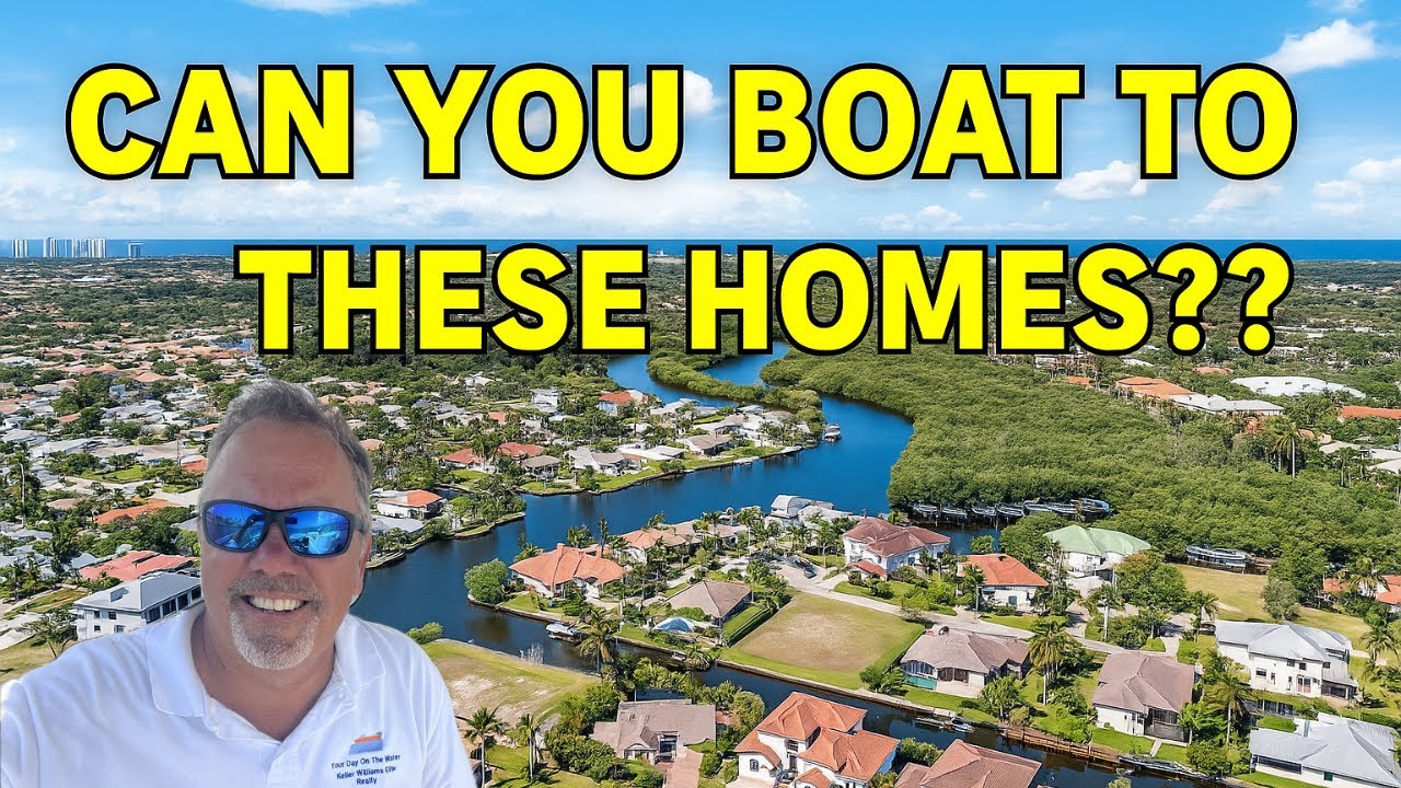 Waterfront Real Estate Tour Bonita Springs Florida Boating Through Bonita Bay Beyond Gulf Access