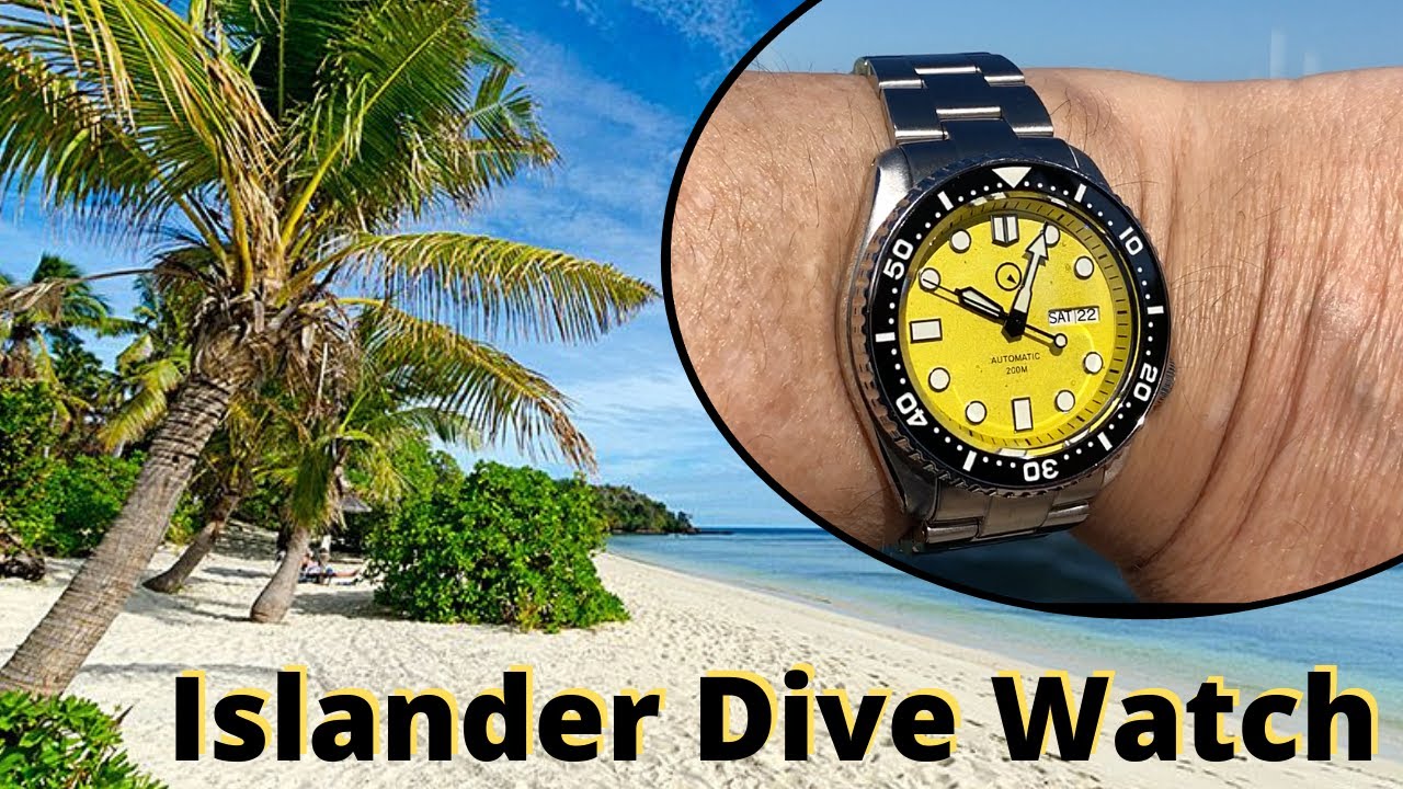 Islander Automatic Dive Watch with Yellow Dial &ndash; A fun vibrant watch