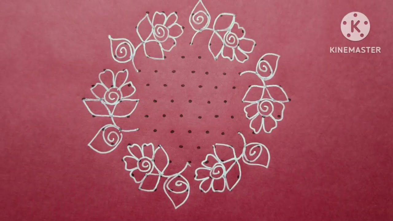 15-8 చుక్కల ముగ్గు|dots kolam| chukkala muggu