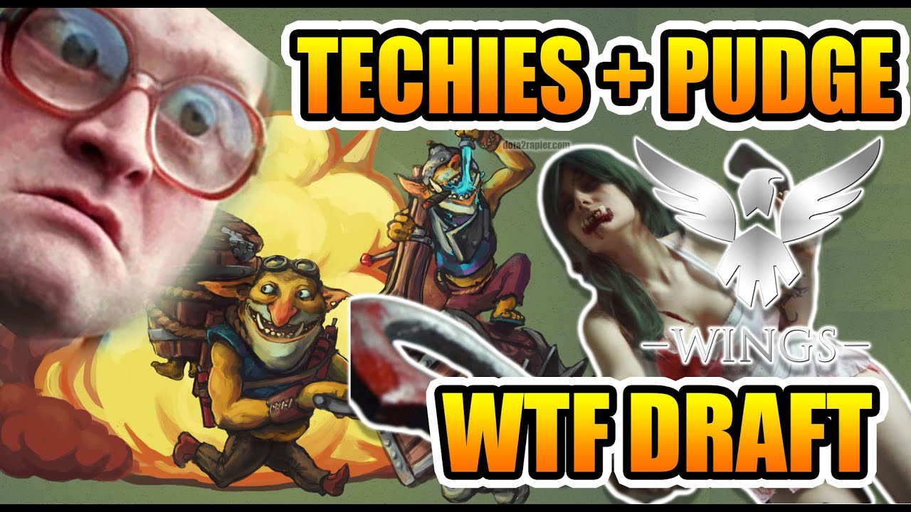 Unpredictable Drafter Techies + Pudge Wings vs DC Ti6 Dota 2