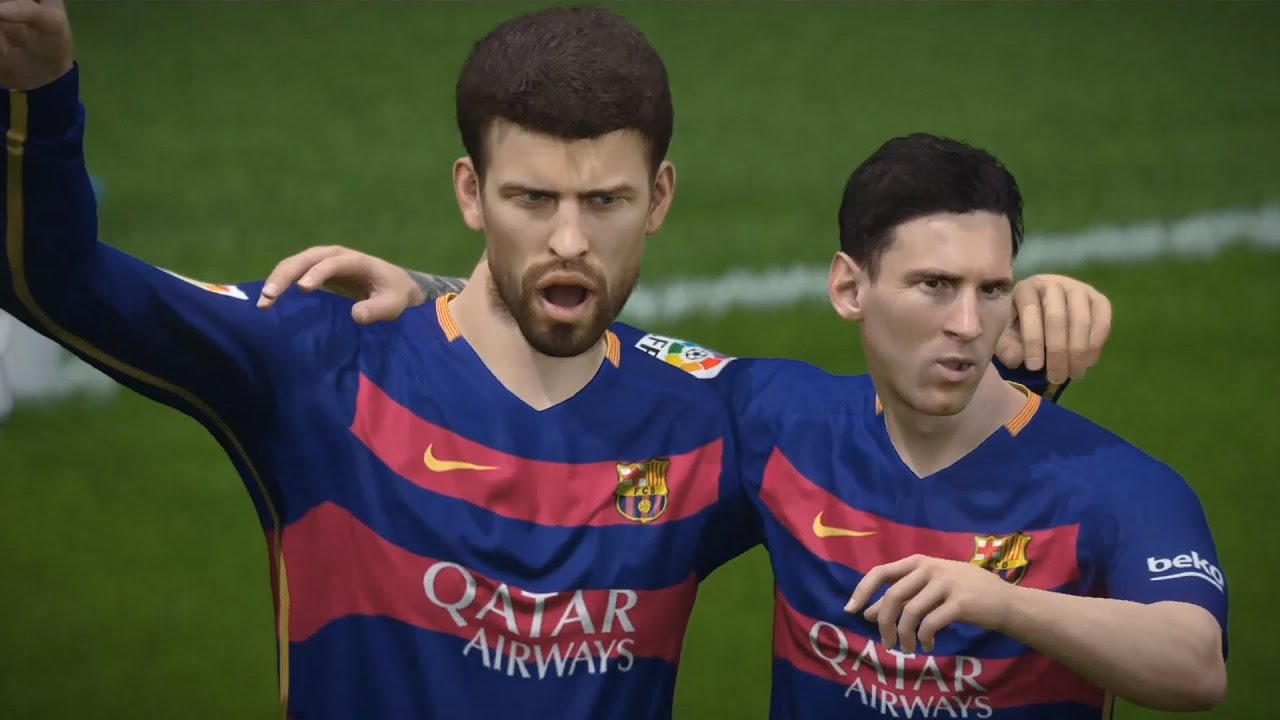 FIFA 16 - FC Barcelona vs Real Madrid CF Gameplay (PS4 HD) [1080p60FPS]