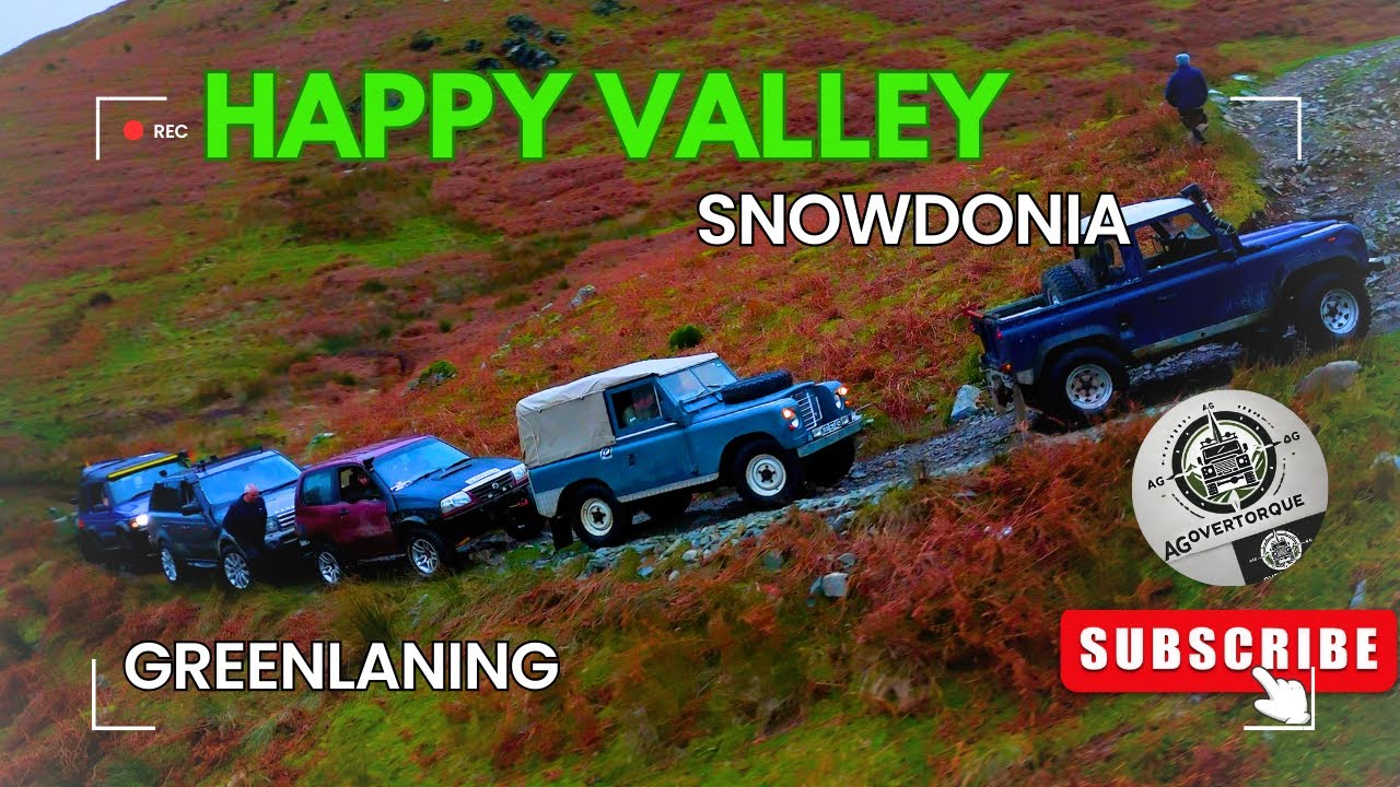Happy Valley Greenlane. Snowdonia. Range Rover Sport Defenders Discovery's Series 3 Suzuki  Offroad