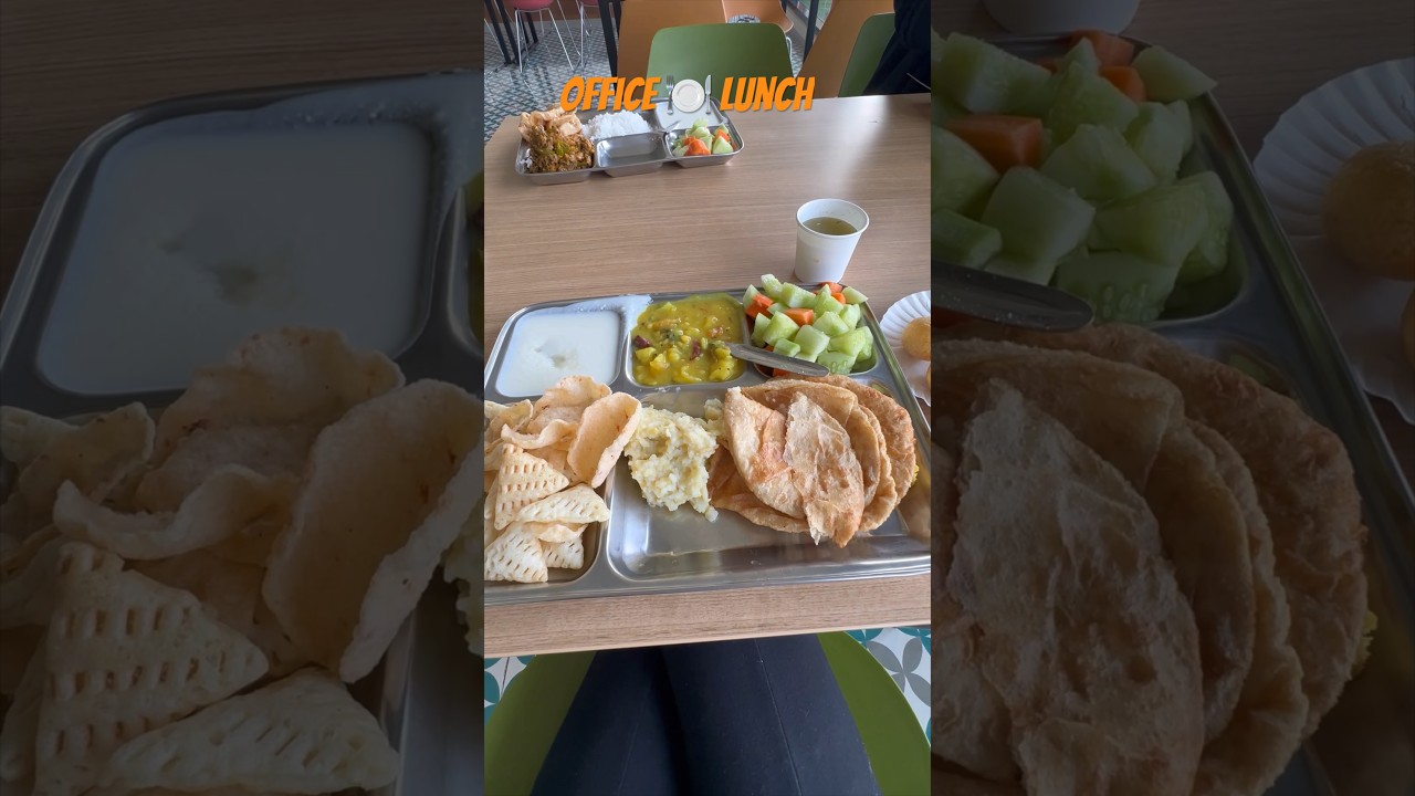 Unlimited Office Thali 🥘 || Lunch Thali #office #tasty #food #shorts