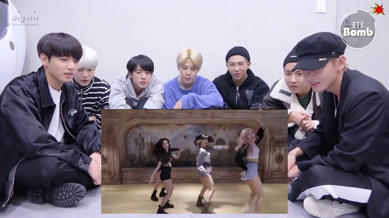 BTS REACTION BLACKPINK - 'Lovesick Girls' DANCE PRACTICE VIDEO