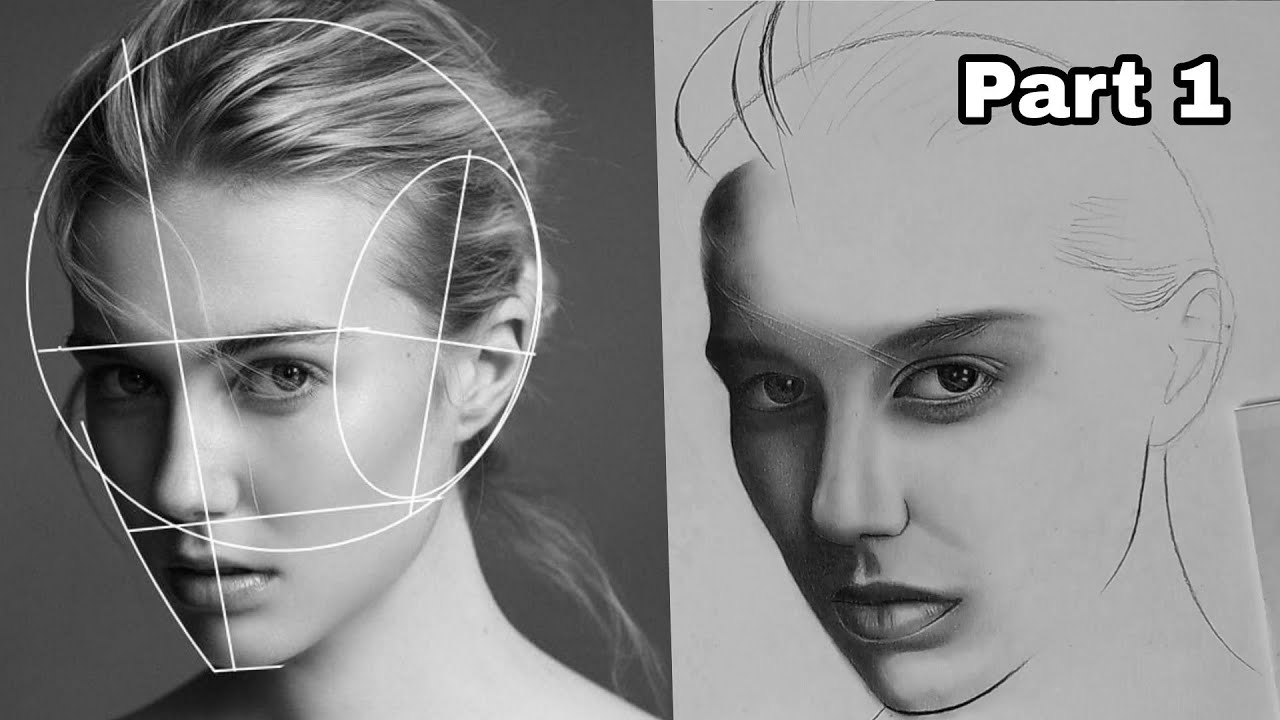 Drawing Practice - Portrait Drawing With LOOMIS METHOD | Part 1
