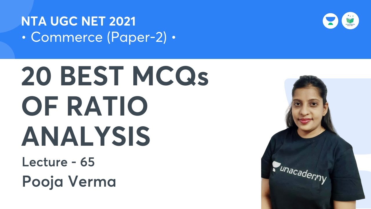20 BEST MCQs OF RATIO ANALYSIS | Commerce | NTA UGC NET JRF 2021 | by Pooja Verma