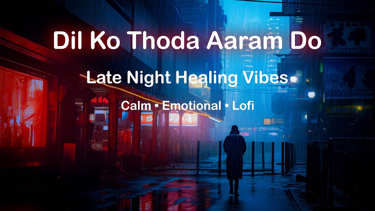 Dil Ko Thoda Aaram Do 🌙 | Calm Hindi Lofi Song | Late Night Emotional Vibes
