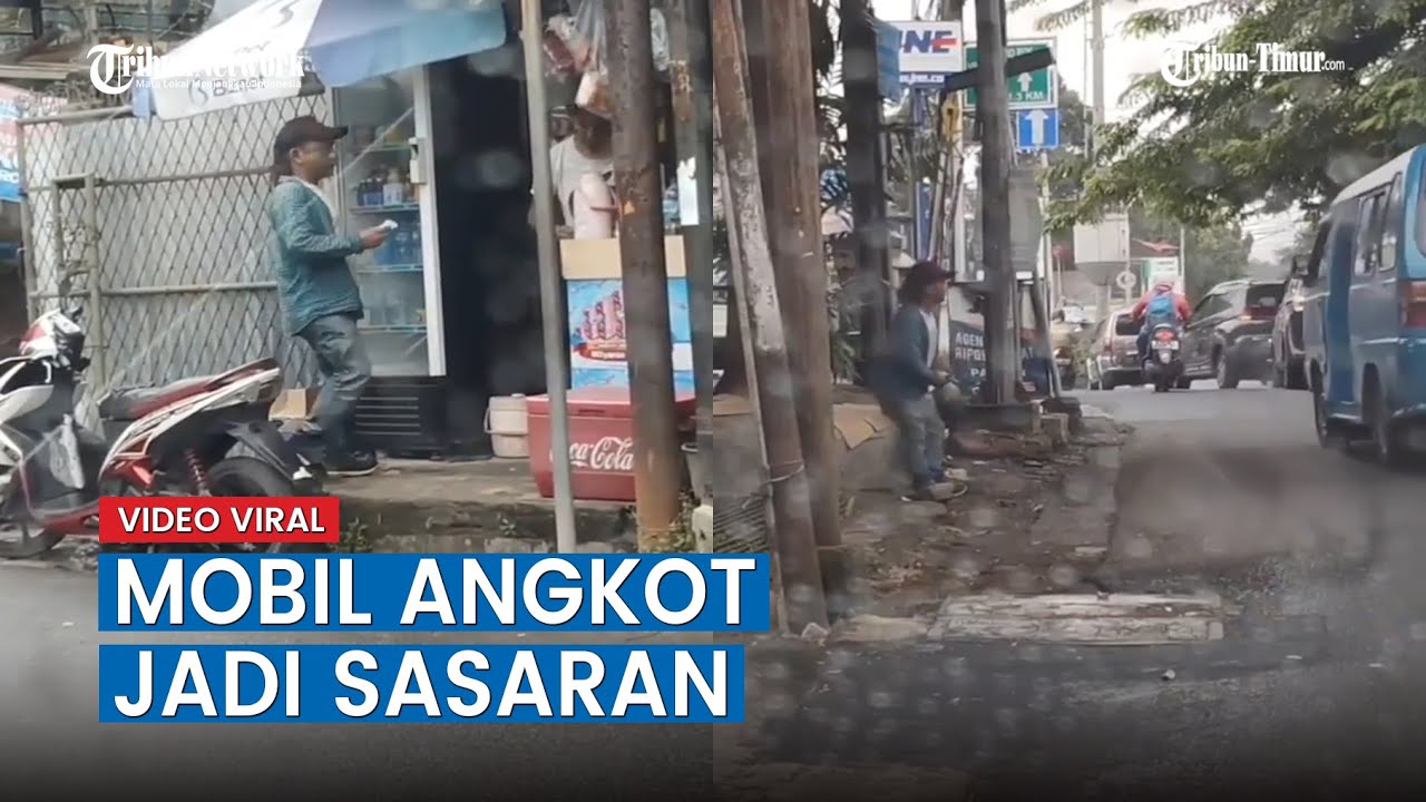 Viral Video Diduga Aksi Premanisme Tertangkap Kamera, Mobil Angkot Jadi Sasaran