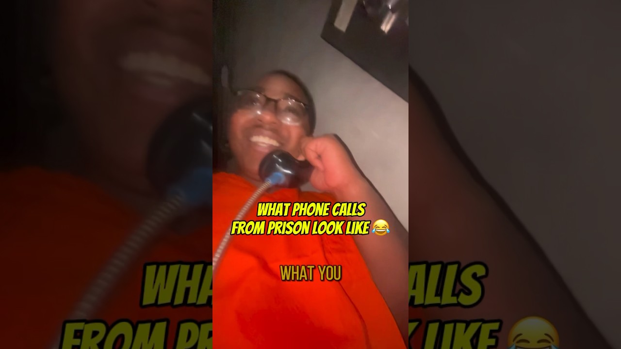 What Phone Calls From Prison Look Like😂 #shorts #entertainment #skit