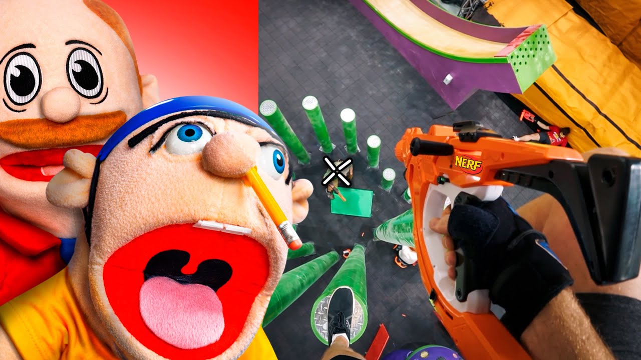 Jeffy Reacts to the CRAZIEST NERF WARS in REAL LIFE!