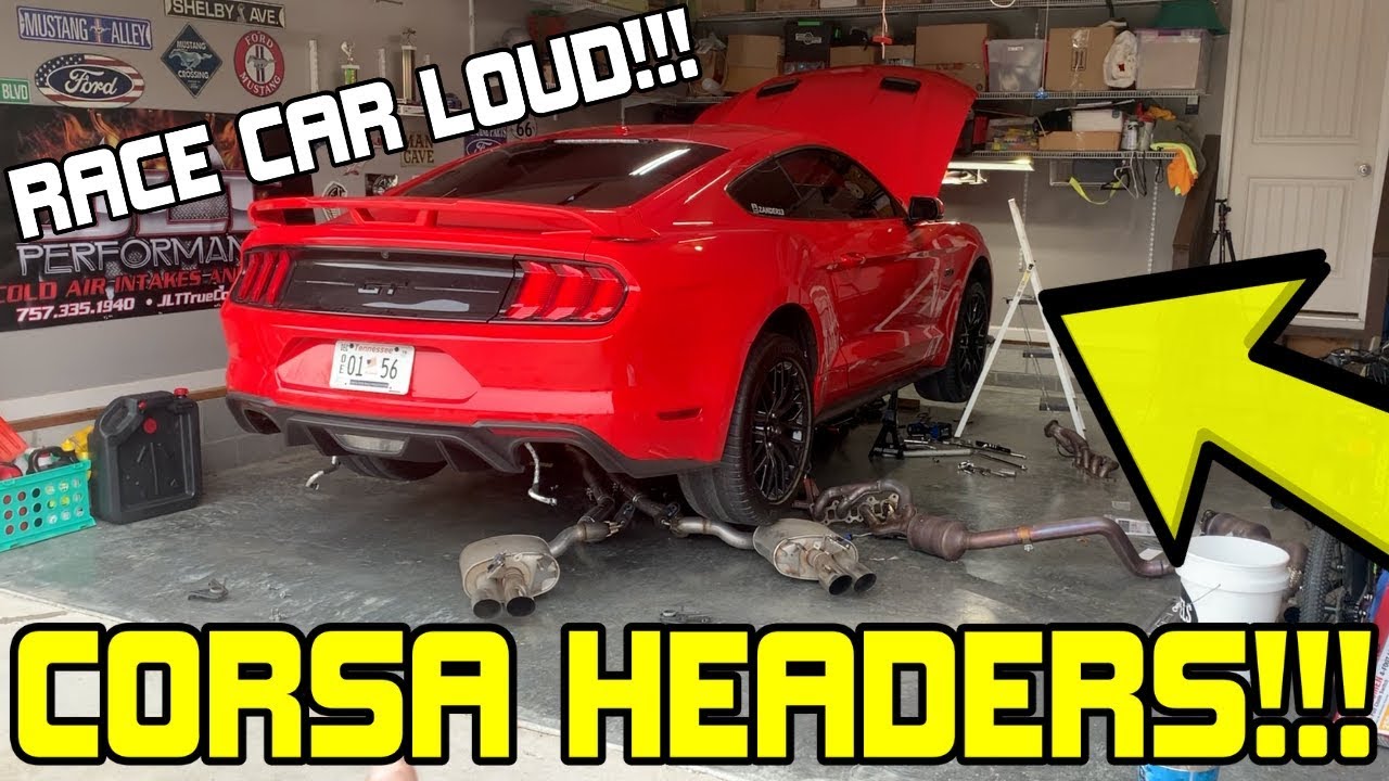 CORSA Headers | Double Helix X-Pipe | Active Exhaust | 2018-2021 Mustang GT