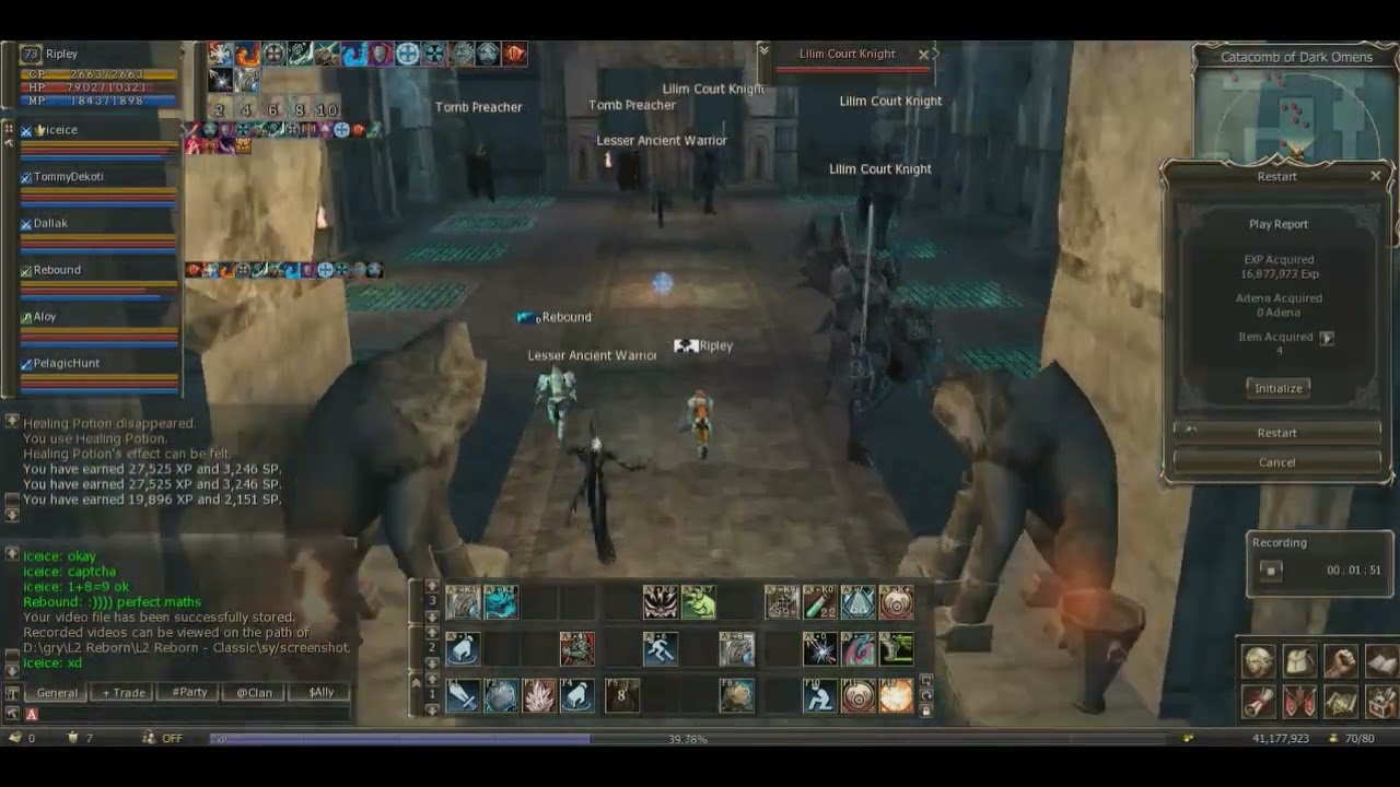 Catacomb of Dark Omens Aoe with cool Iceice Destroyer L2 Reborn