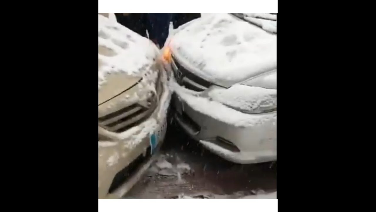 Car Accident in Snow Murree Malam Jabba 2021 #shorts