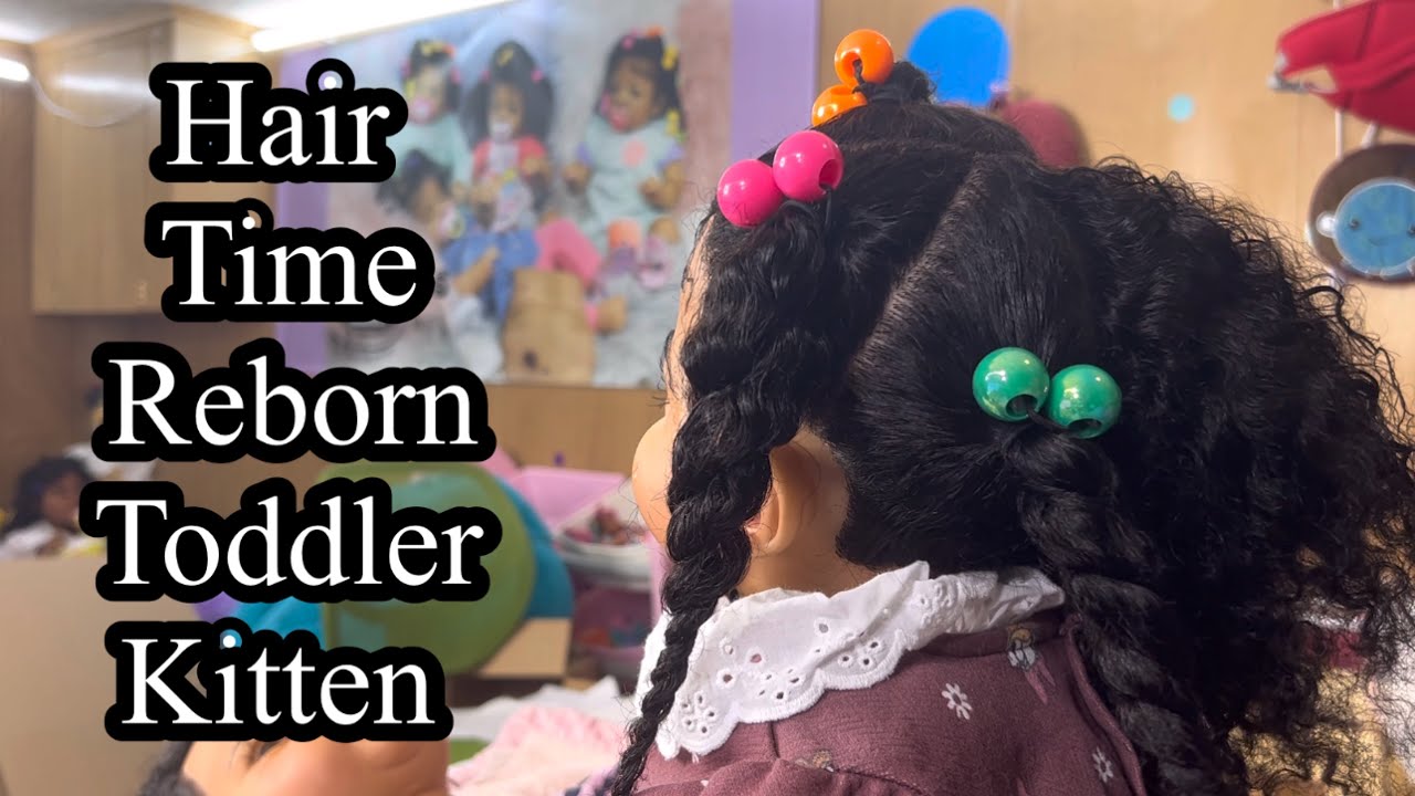 Reborn toddler hairstyles with ponytails | How I do ponytails on reborn baby dolls hair