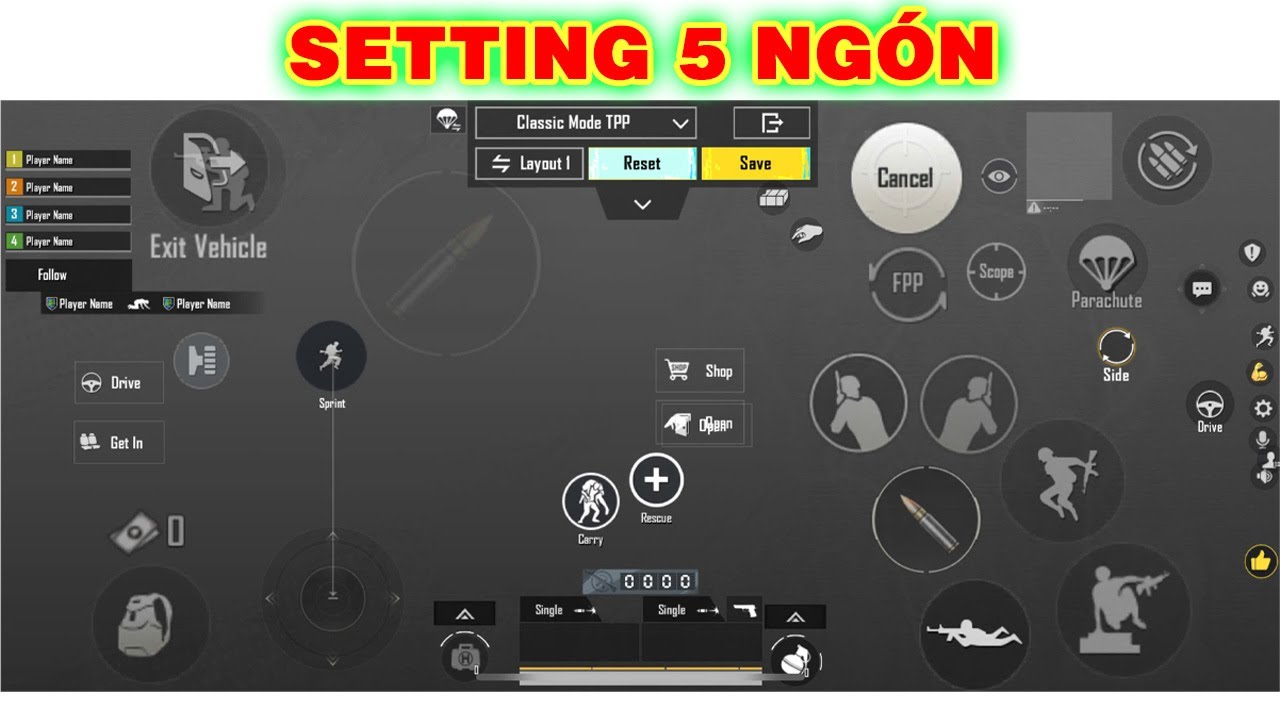 Tacaz Trải Nghiệm Setting Bắn 5 Ngón [PUBG Mobile]