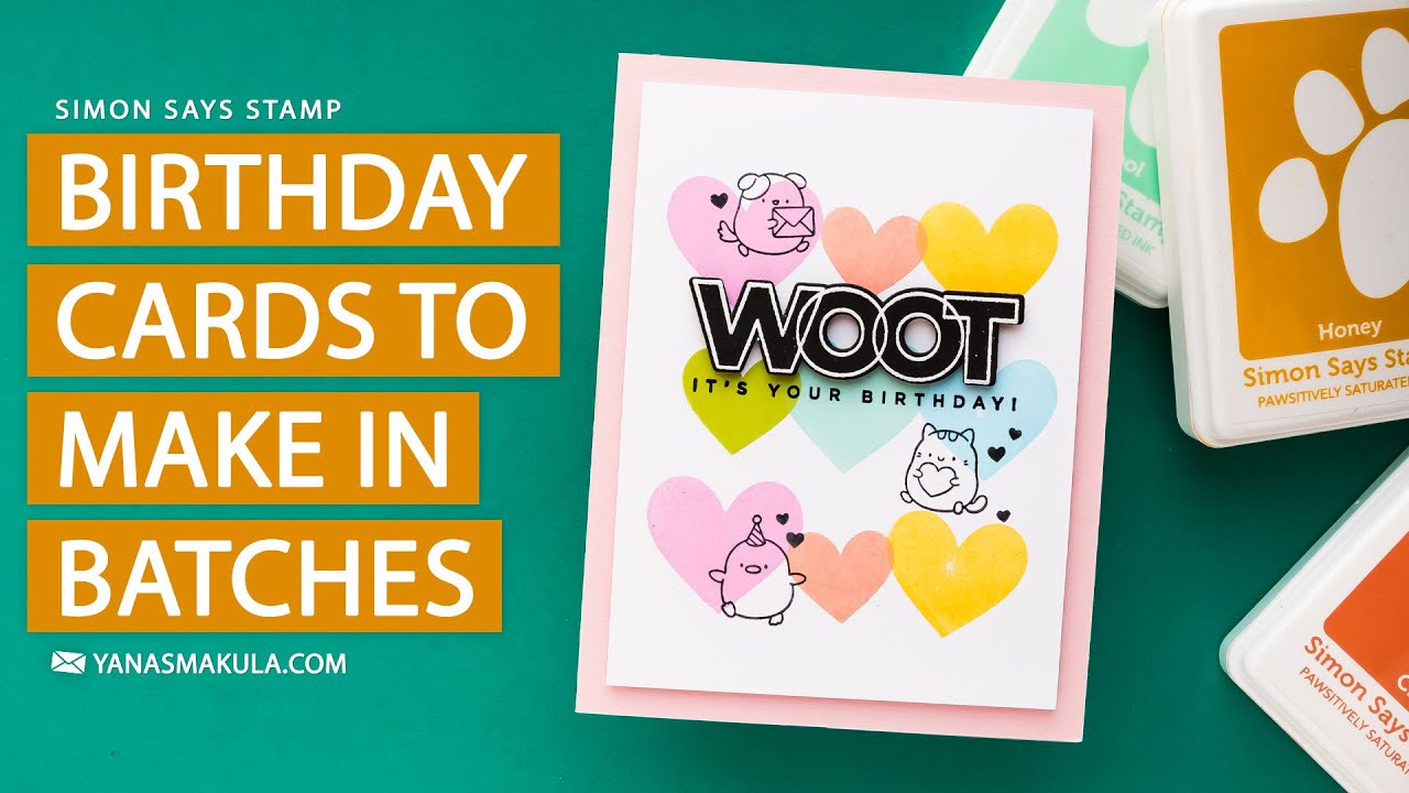 Easy Birthday Cards to Make in Batches