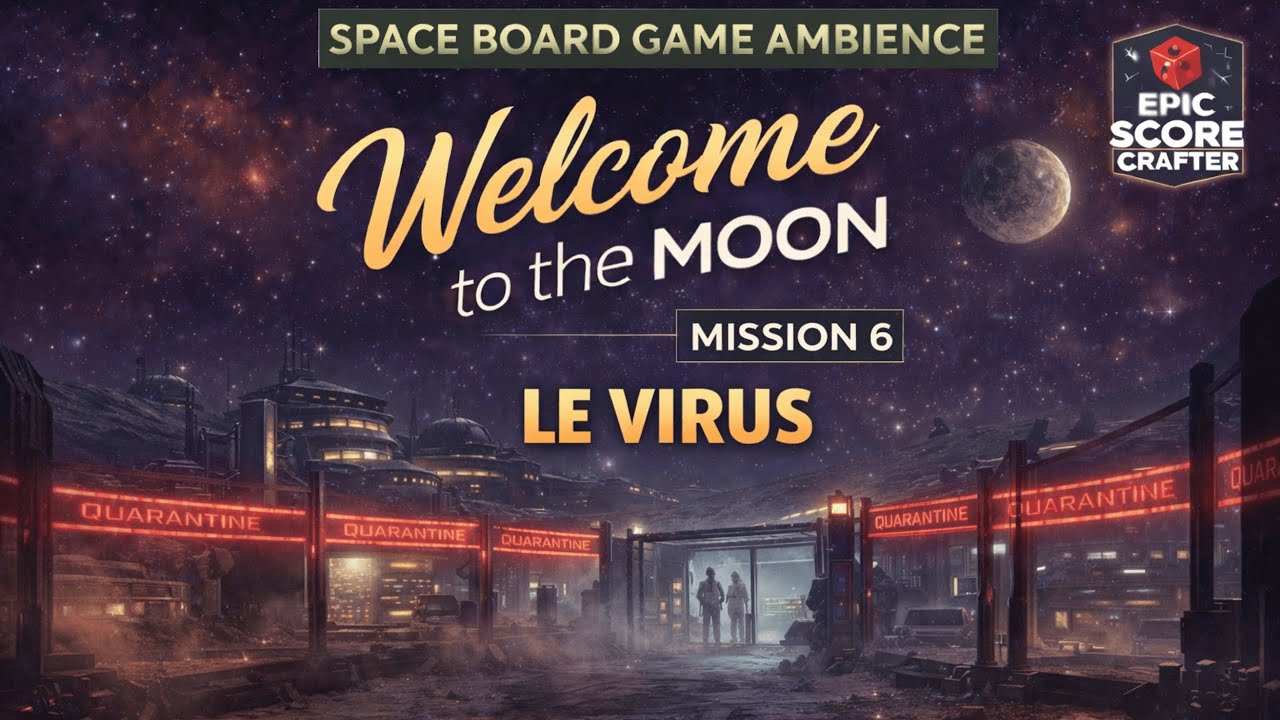Welcome to the Moon – Mission 6: Le Virus ☣️ | Dark Board Game Ambience Music