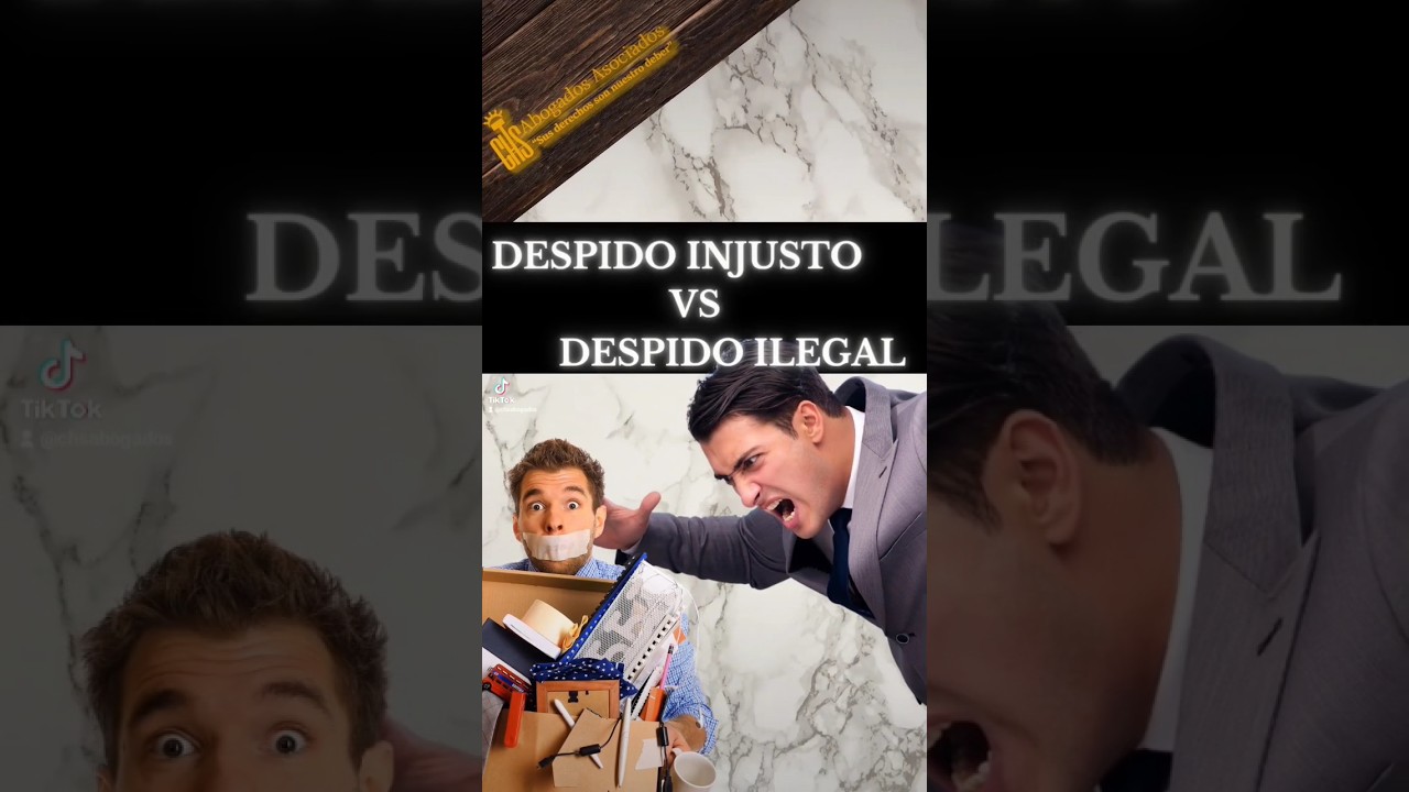 Despido injusto Vs Despido ilegal 👨&zwj;⚖️⚖️ #derecho #abogado #law #lawyer #ley #justicia