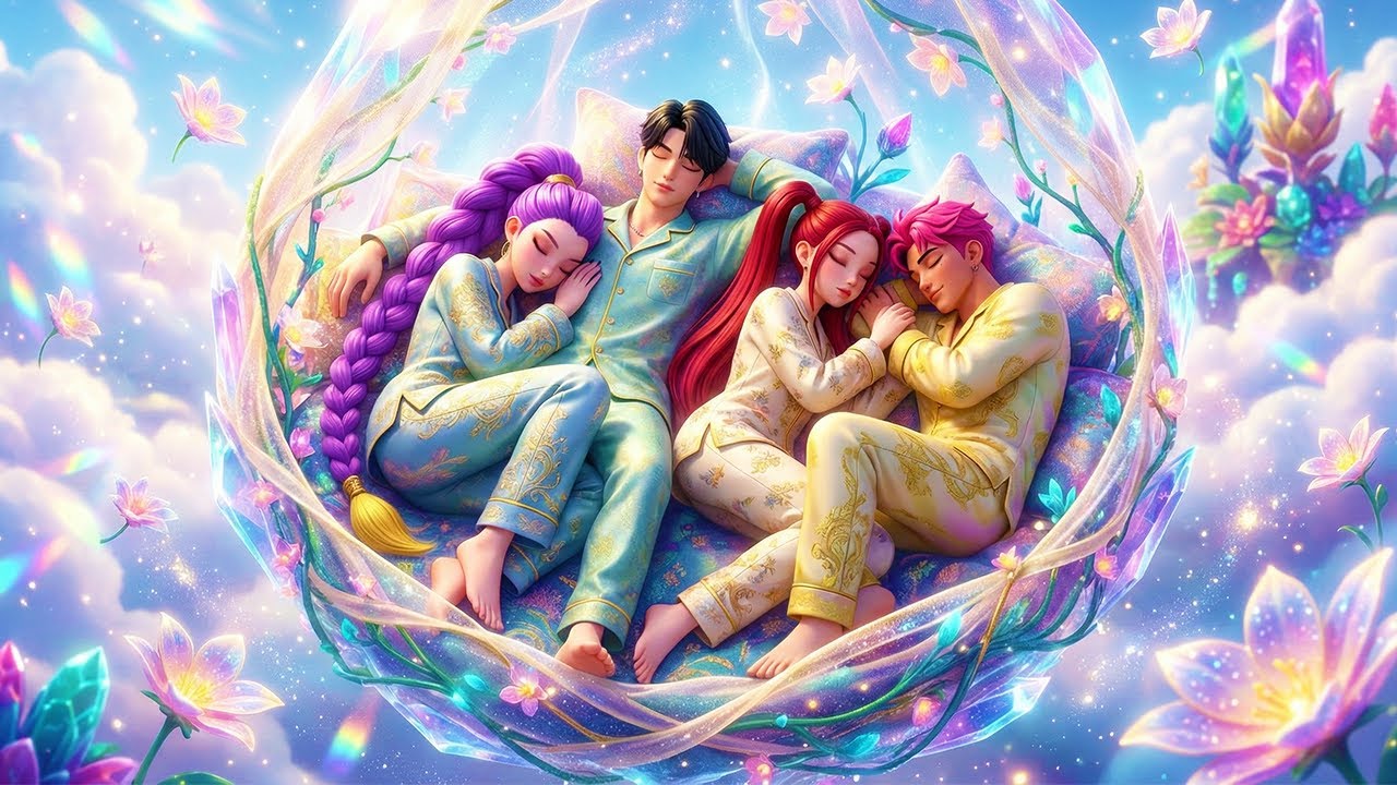 Moonlit Dream Sanctuary | Deep Sleep Music 🌙 | Calm Night with Rumi, Mira & Zoey