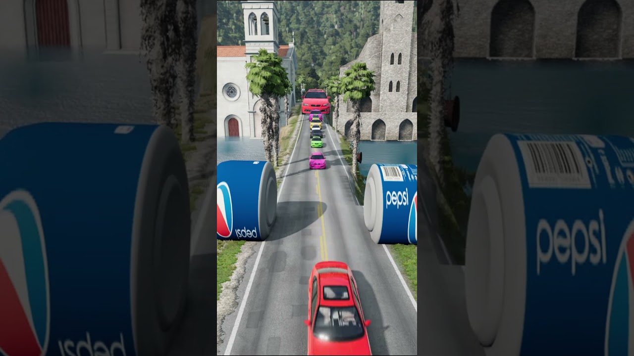 Small To Giant Colors Cars Vs Loly Hammer #16 #shorts #ytshorts #crash #cars #destroy #automobile